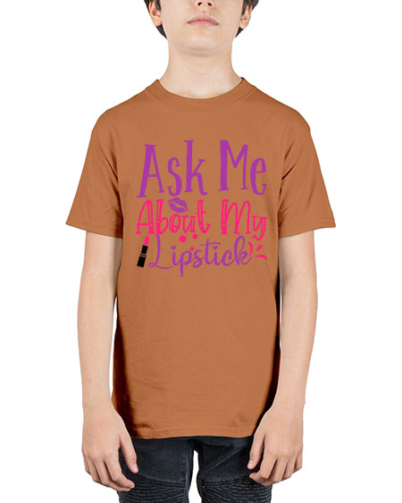 Ask Me About My Lipstick Style 254# - beauty - fashion - Youth Tee Unisex