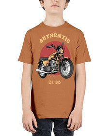 Authentic 8# - motorcycle - Youth Tee Unisex