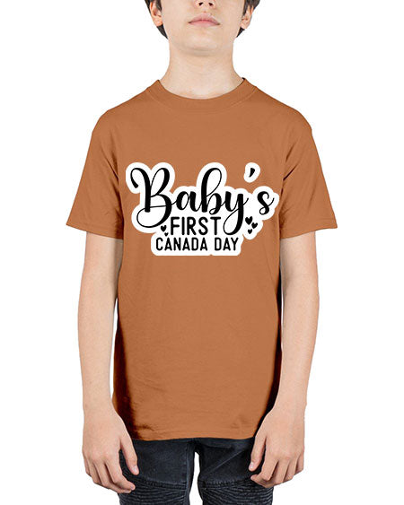 Baby s First Canada Day 275# - baby - Youth Tee Unisex