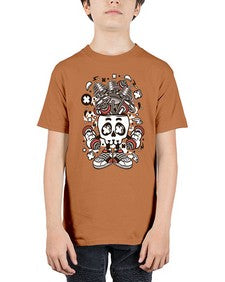 Barbell Skull Head 247# - skull and bones - Youth Tee Unisex