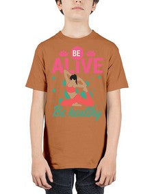 Be Alive be Healthy 112# - yoga - Youth Tee Unisex
