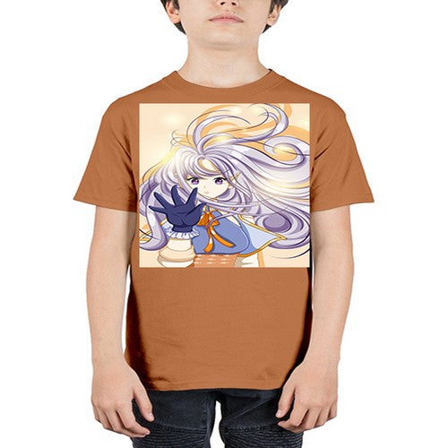 Beautiful and cute fairy with long purple hair 68# - anime - Youth Tee Unisex