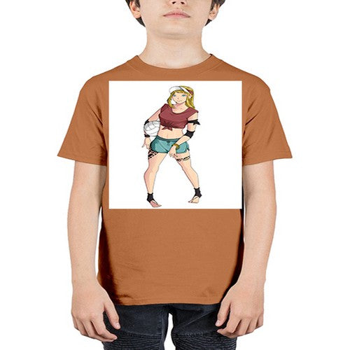 Beautiful girl volley in summer beach 38# - anime - Youth Tee Unisex