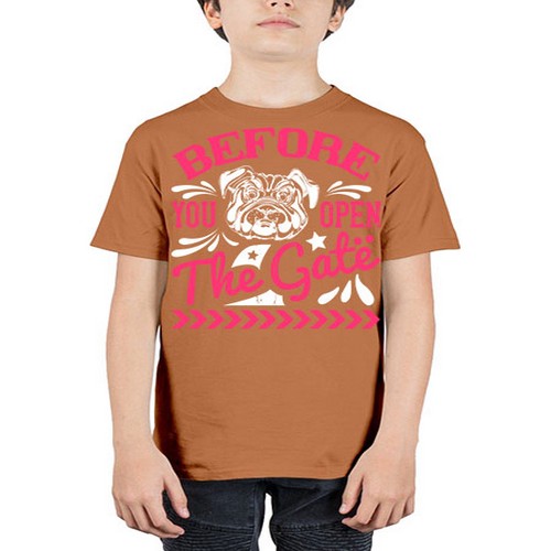 Before You Open The Gate Style 17# - dogs - Youth Tee Unisex