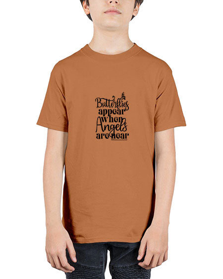 Butterflies Appear When Angels Are Near - butterfly - Youth Tee Unisex