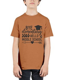 Bye elementary hello middle school 31# - eighth grade - Youth Tee Unisex
