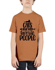 Cats Are My Favorite People Style 90# - cats - Youth Tee Unisex
