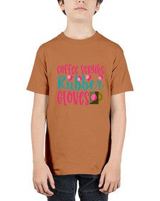 Coffee Scrubs Rubber Gloves Style 668# - nurse - Youth Tee Unisex