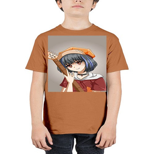 Cool and beautiful rockstar woman with guitar 8# - anime - Youth Tee Unisex