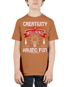 Creativity Is Intelligence Having Fun Style 49# - motivation - Youth Tee Unisex