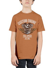 Custom engine 14# - motorcycle - Youth Tee Unisex