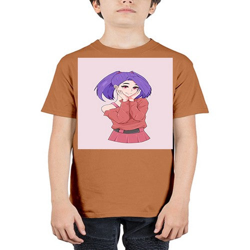 Cute girl with cute pose 138# - anime - Youth Tee Unisex