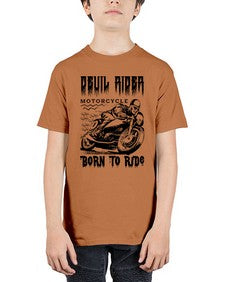 Devil rider 374# - skull and bones - Youth Tee Unisex