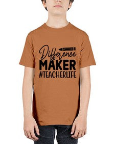 Difference Maker TeacherLife 712# - teacher - Youth Tee Unisex