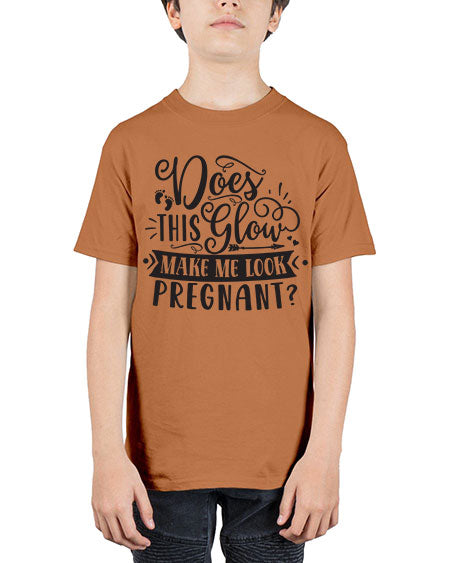 Does this glow make me look pregnant 302# - pregnancy - Youth Tee Unisex