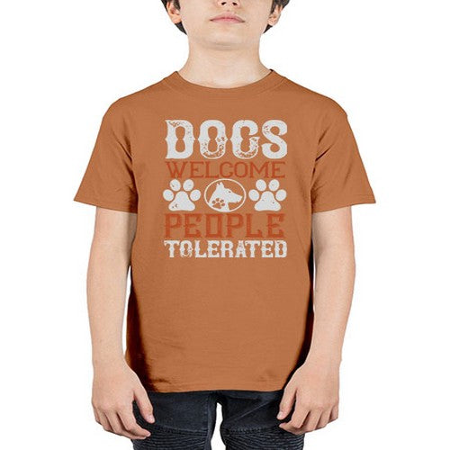 Dogs Welcome People Tolerated Style 210# - dogs - Youth Tee Unisex