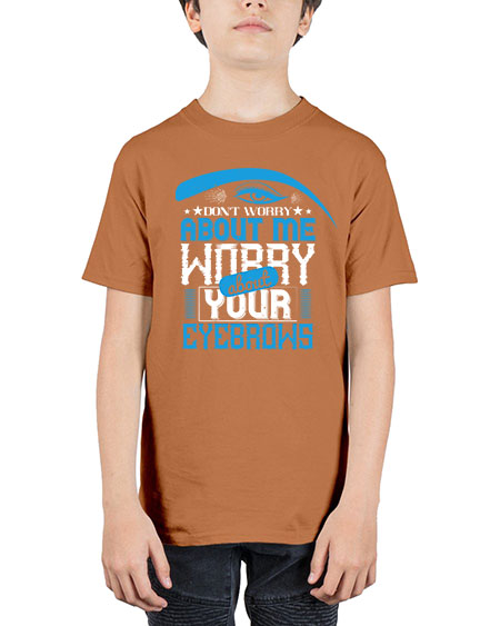 Don’t worry about me worry about your eyebrows Style 227# - beauty - fashion - Youth Tee Unisex