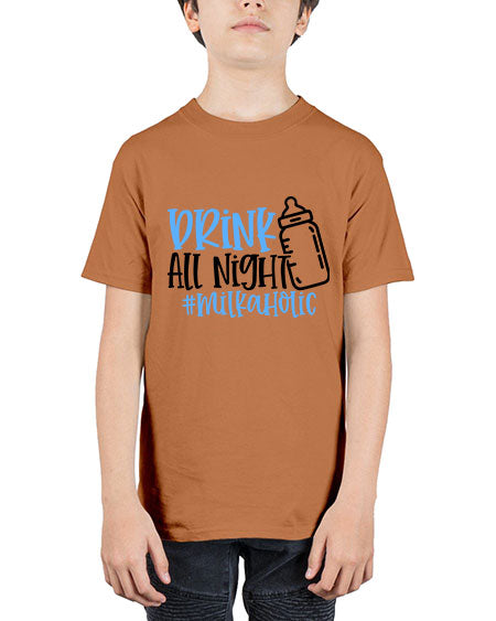 Drink All Night Milkaholic Style 304# - baby - Youth Tee Unisex