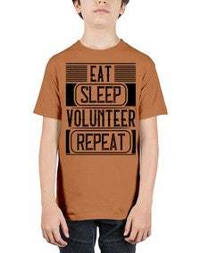 Eat Sleep Volunteer Repeat Style 15# - volunteer - Youth Tee Unisex