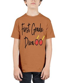 First Grade Diva 124# - first grade - Youth Tee Unisex