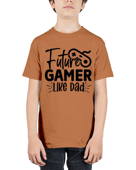Future Gamer Like Dad 312# - kids - Youth Tee Unisex