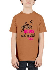 Glitter bows and pointed toes 127# - ballet - Youth Tee Unisex