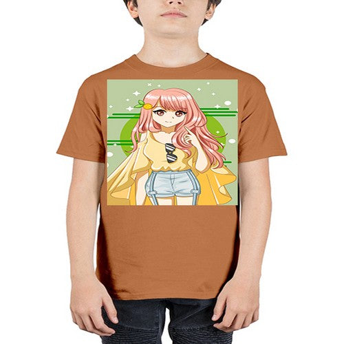 Happy and cute yellow blouse in summer holiday 43# - anime - Youth Tee Unisex