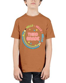 Hello third Grade Pencil 346# - third grade - Youth Tee Unisex