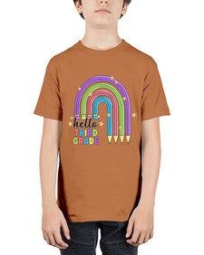 Hello third Grade Pencil Rainbow 347# - third grade - Youth Tee Unisex