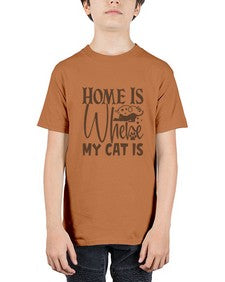 Home Is Where My Cat Is Style 14# - cats - Youth Tee Unisex