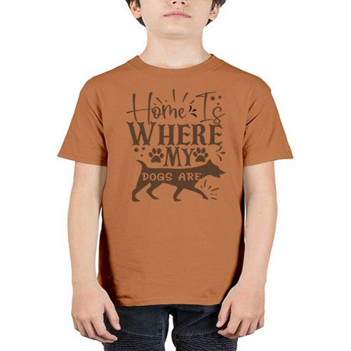 Home Is Where My Dogs Are Style 84# - dogs - Youth Tee Unisex