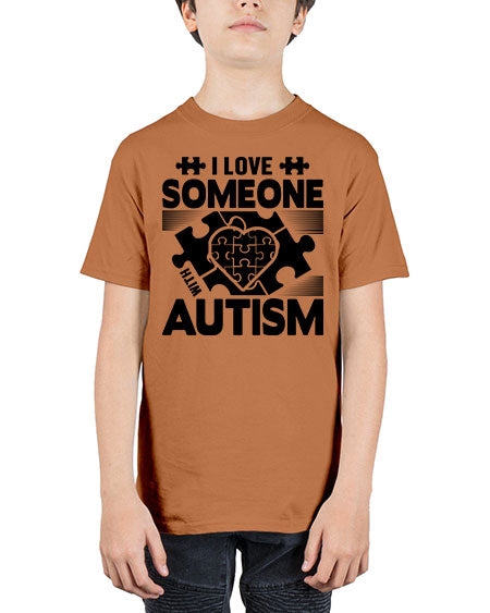 I love someone Style 47# - autism - Youth Tee Unisex