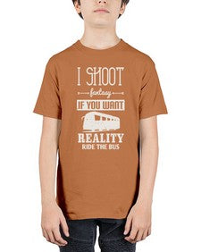I shoot fantasy If you want reality ride the bus 2# - bus - Youth Tee Unisex