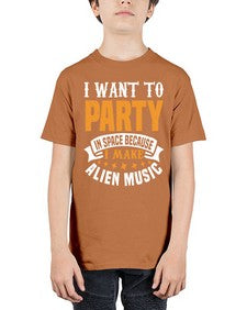I want to pary in space 21# - ufo - Youth Tee Unisex