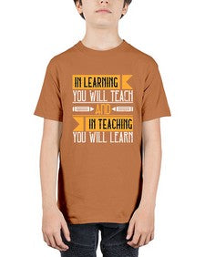 In learning you will teach and in teaching you will learn Style 988# - teacher - Youth Tee Unisex