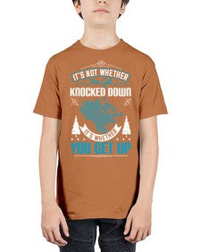 It’s Not Whether You Get Knocked Down It’s Whether You Get Up Style 32# - motivation - Youth Tee Unisex