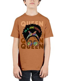 Juneteenth Queen Swag Black Melanin Png 26# - black juneteenth - Youth Tee Unisex