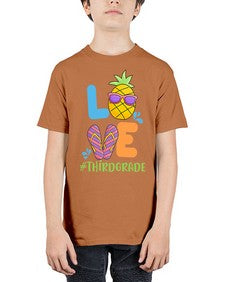 LOVE third Grade Summer Pineapple 527# - third grade - Youth Tee Unisex