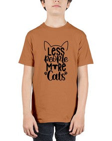 Less People More Cats Style 97# - cats - Youth Tee Unisex