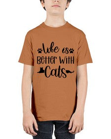 Life Is Better With A Cats Style 99# - cats - Youth Tee Unisex