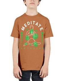 Meditate Anywhere 420# - yoga - Youth Tee Unisex
