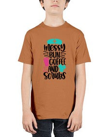 Messy Bun Coffee And Style Style 1097# - nurse - Youth Tee Unisex