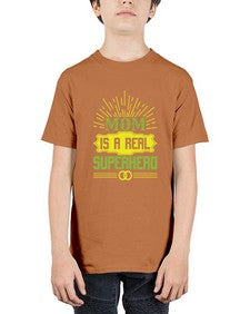 Mom is a real superhero 166# - cartoon super hero - Youth Tee Unisex