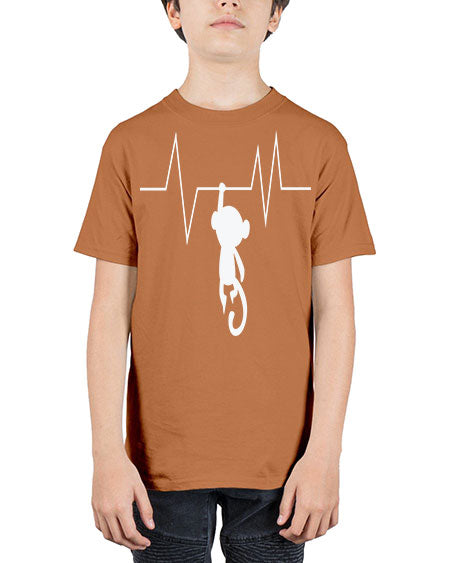 Monkey Heartbeat 14# - monkey - Youth Tee Unisex