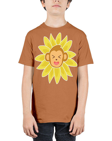 Monkey Sunflower 17# - monkey - Youth Tee Unisex
