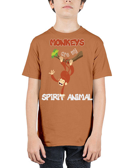 Monkeys Are my Spirit Animals 19# - monkey - Youth Tee Unisex
