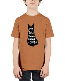 My Cat Thinks Im Cool Style 101# - cats - Youth Tee Unisex