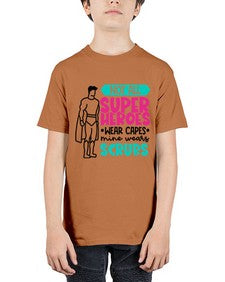 Not All Super Heroes Wear Capes Mine Wears Scrubs Style Style 1136# - nurse - Youth Tee Unisex