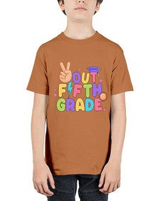 Peace Out fifth Grade Peace 621# - fifth grade - Youth Tee Unisex