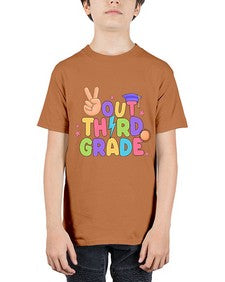 Peace Out third Grade Peace 648# - third grade - Youth Tee Unisex